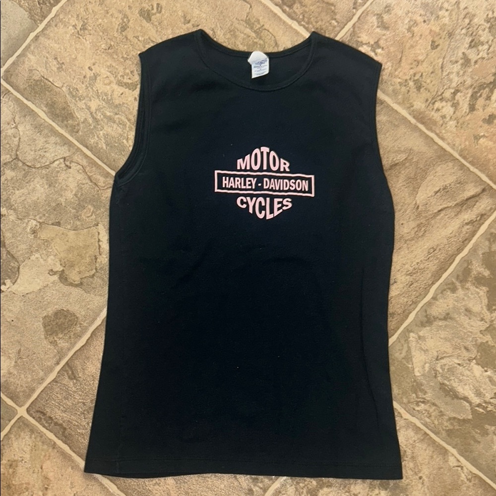 Harley-Davidson Black Sleeveless Women's Top